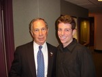 Mike 'Gunz' the intern-turned weekend call screener with Mayor Bloomberg.
