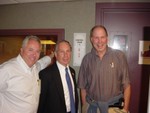 Flips boss John Gambling and two rich Mikes!  Mayor Mike Bloomberg and Disney CEO Michael Eisner-Flipper didn't recognize him and went up to him and told this man she was excited that Michael Eisner is coming to the show that day-he proceeded to tell her HE was Michael Eisner-everyone walked away laughing in embarrassment!!!