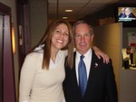 Flirty Flipper and her pal NYC Mayor Mike Bloomberg-a weekly Friday guest on the John Gambling Radio Show.