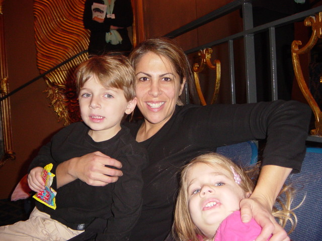 The kids and I at the debut of The Little Mermaid on Broadway