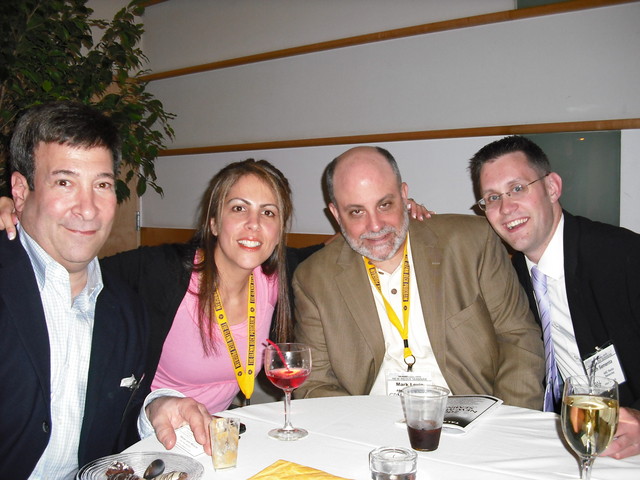 Mark Simone, moi, Mark Levin and his producer Rich.